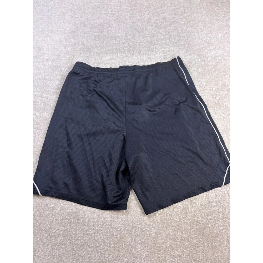 Nike Mens XL Black Mesh Athletic Basketball Shorts Side Stripe Drawstring